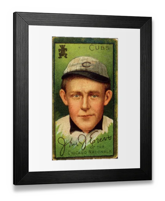 Framed Print : Johnny Evers Baseball Card Framed Print : Johnny Evers Baseball Card