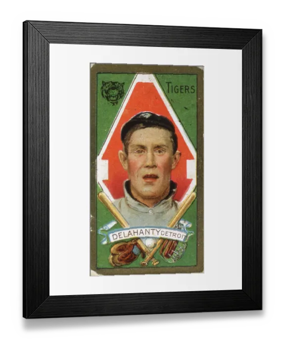 Framed Print : Jim Delahanty Baseball Card Framed Print : Jim Delahanty Baseball Card