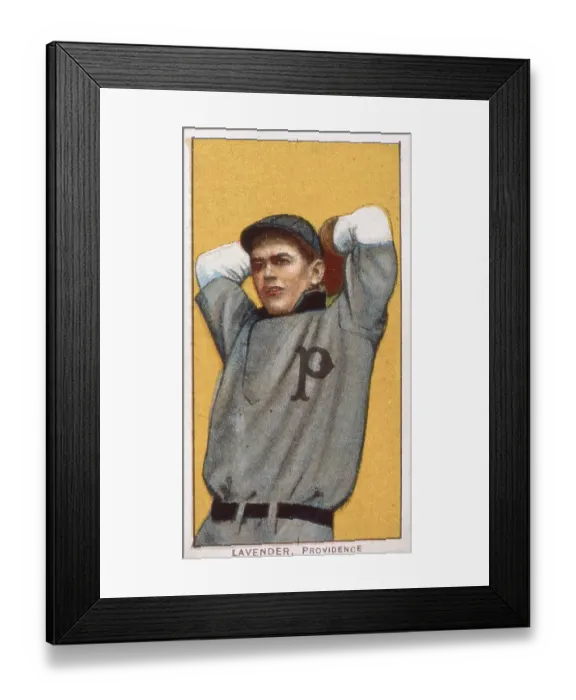 Framed Print : Jimmy Lavender Baseball Card Framed Print : Jimmy Lavender Baseball Card