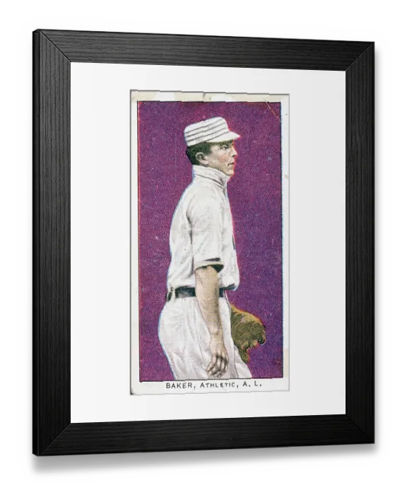 Framed Print : Home Run Baker Baseball Card Framed Print : Home Run Baker Baseball Card