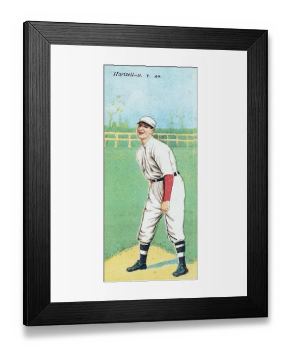 Framed Print : Roy Hartzell Baseball Card Framed Print : Roy Hartzell Baseball Card
