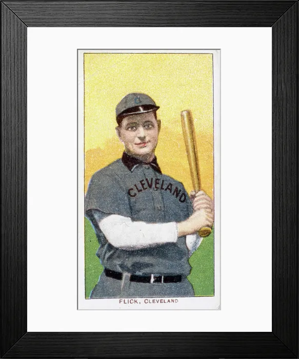 Framed Print : Elmer Flick Baseball Card Framed Print : Elmer Flick Baseball Card