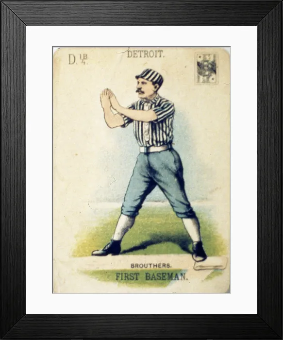 Framed Print : Dan Brouthers Playing Card Framed Print : Dan Brouthers Playing Card