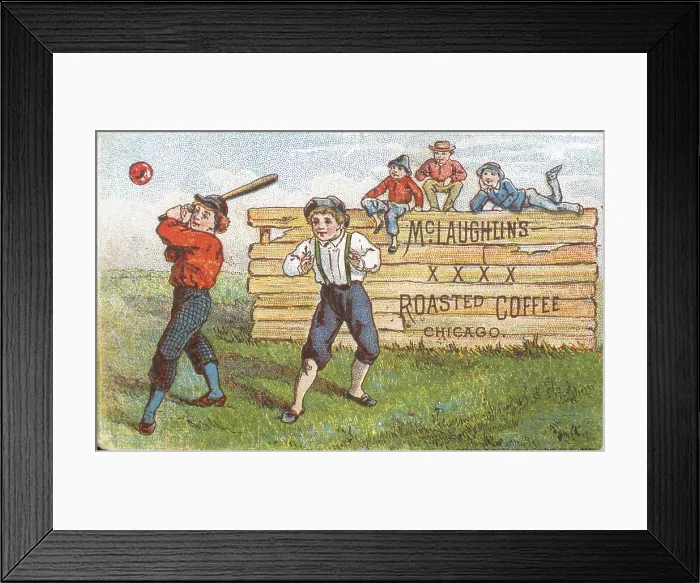 Framed Print : Trade Card For McLaughlin's Coffee Framed Print : Trade Card For McLaughlin's Coffee