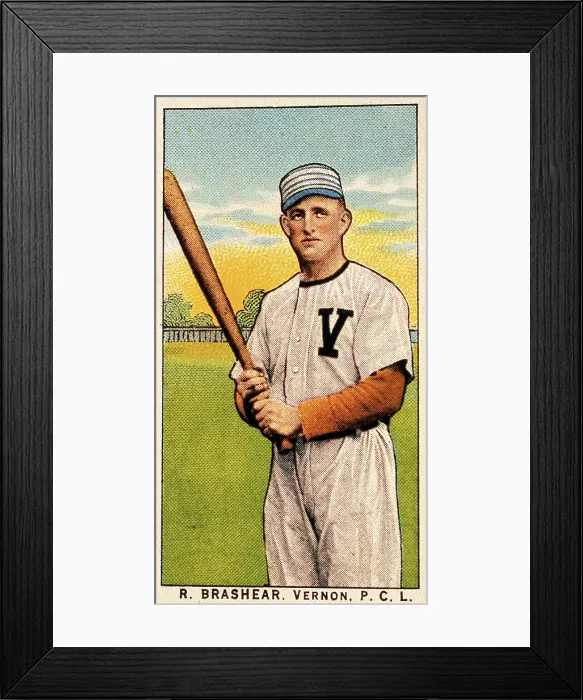 Framed Print : Roy Brashear Baseball Card