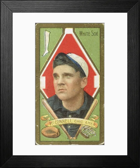 Framed Print : Amby McConnell Baseball Card Framed Print : Amby McConnell Baseball Card