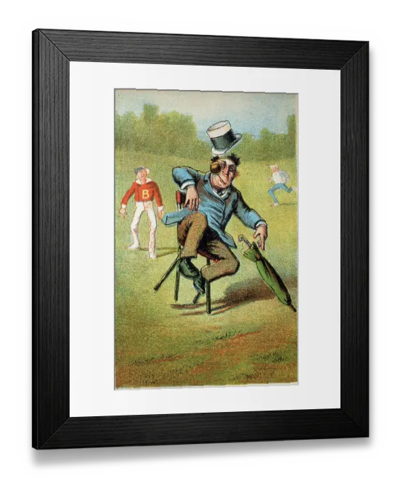 Framed Print : Comical Baseball Trade Card Framed Print : Comical Baseball Trade Card