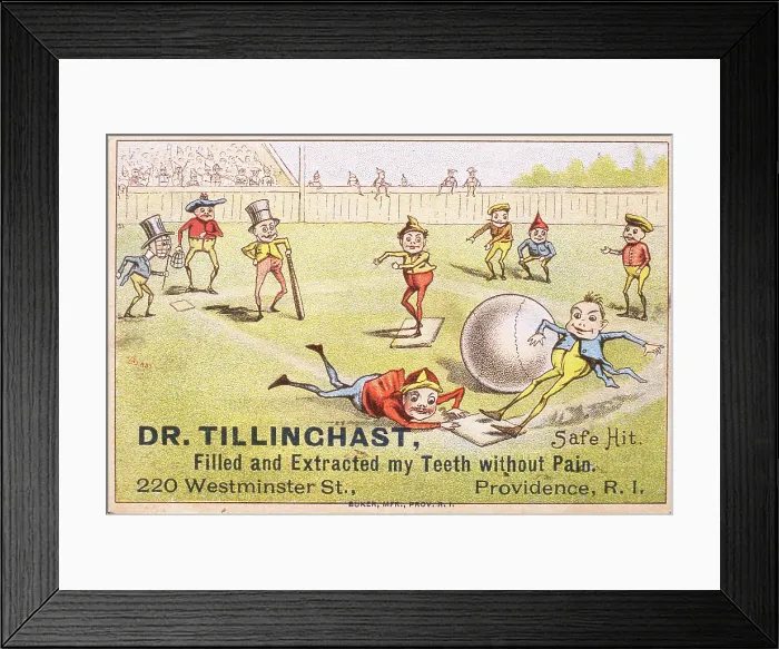 Framed Print : Brownie Safe Hit VTC Framed Print : Brownie Safe Hit VTC
