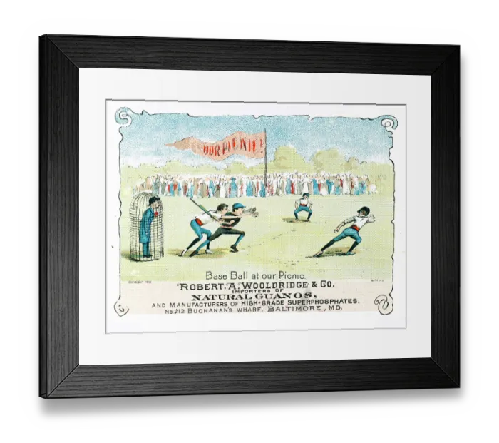 Framed Print : Pixie Picnic Baseball Framed Print : Pixie Picnic Baseball