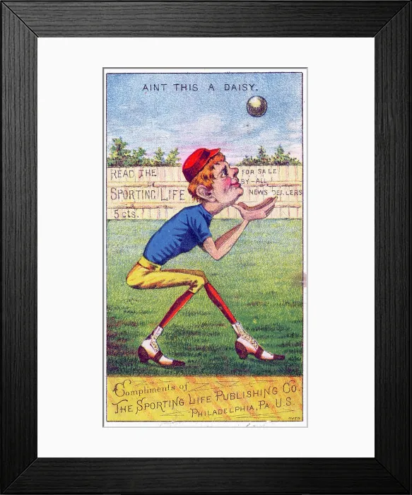 Framed Print : Sporting Life Fielder Framed Print : Sporting Life Fielder