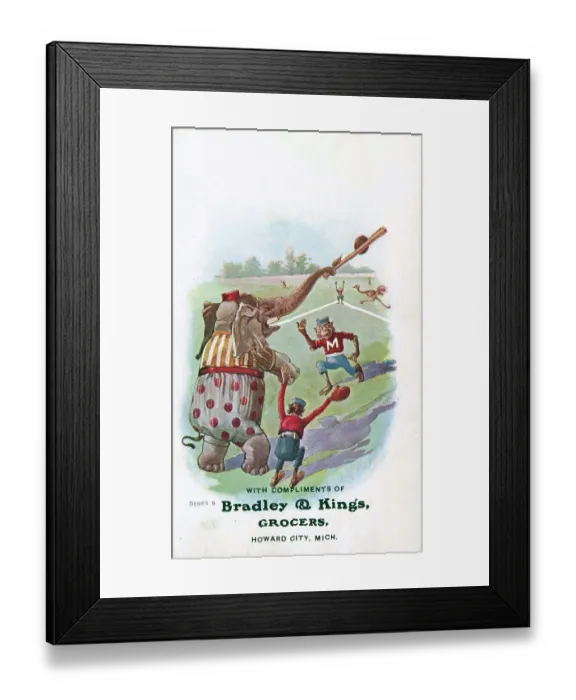 Framed Print : Circus Baseball Framed Print : Circus Baseball
