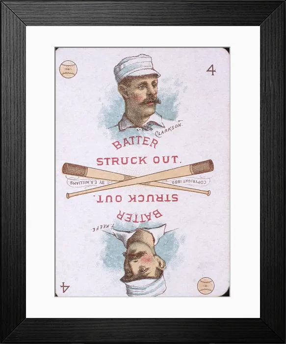 Framed Print : Clarkson Keefe Game Card Framed Print : Clarkson Keefe Game Card