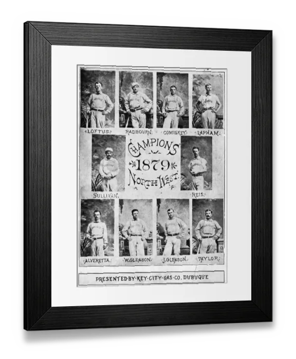 Framed Print : Dubuque Northwest Champions 1879 Framed Print : Dubuque Northwest Champions 1879