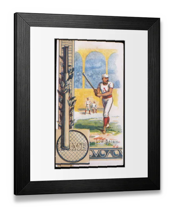 Framed Print : Low Ball Scorecard Trade Card Framed Print : Low Ball Scorecard Trade Card