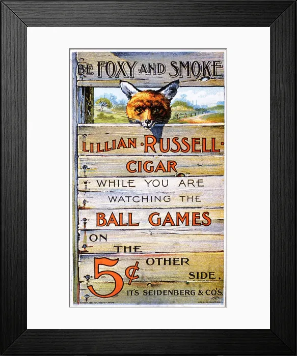 Framed Print : Lillian Russell Cigar Trade Card Framed Print : Lillian Russell Cigar Trade Card