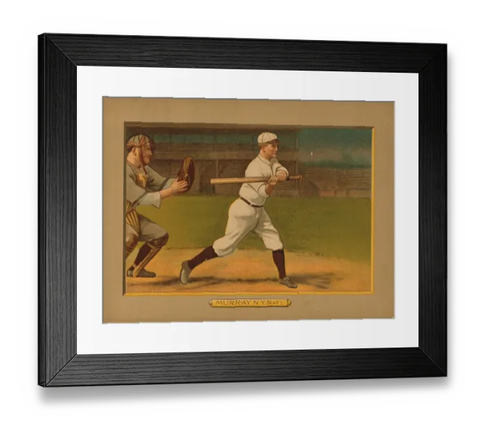 Framed Print : Baseball Card Titled Murray - N.Y. Nat'l Framed Print : Baseball Card Titled Murray - N.Y. Nat'l
