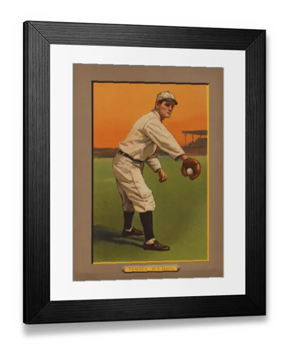 Framed Print : Baseball Card Titled Tenney - N.Y. Nat'l Framed Print : Baseball Card Titled Tenney - N.Y. Nat'l