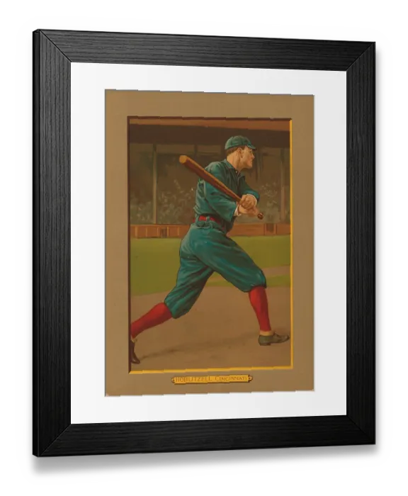 Framed Print : Baseball Card Titled Hoblitzel - Cincinnati Framed Print : Baseball Card Titled Hoblitzel - Cincinnati