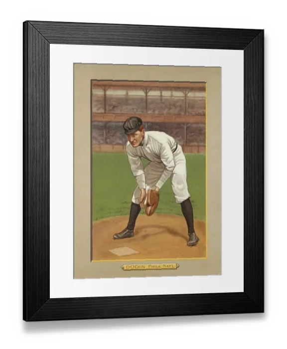 Framed Print : Baseball Card Titled Red Dooin - Phila. Nat'l Framed Print : Baseball Card Titled Red Dooin - Phila. Nat'l