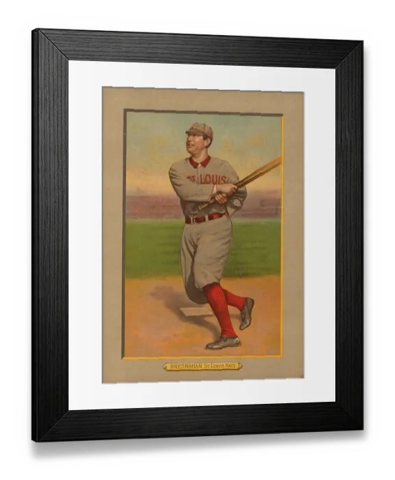 Framed Print : Baseball Card Titled Bresnahan - St. Louis Nat'l Framed Print : Baseball Card Titled Bresnahan - St. Louis Nat'l