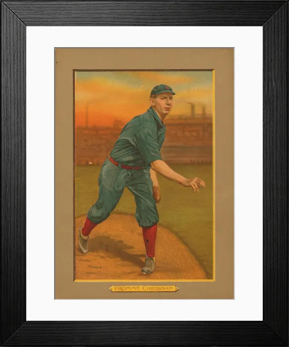Framed Print : Baseball Card Titled Fromme - Cincinnati Framed Print : Baseball Card Titled Fromme - Cincinnati