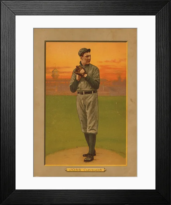 Framed Print : Baseball Card Titled Joss - Cleveland Framed Print : Baseball Card Titled Joss - Cleveland
