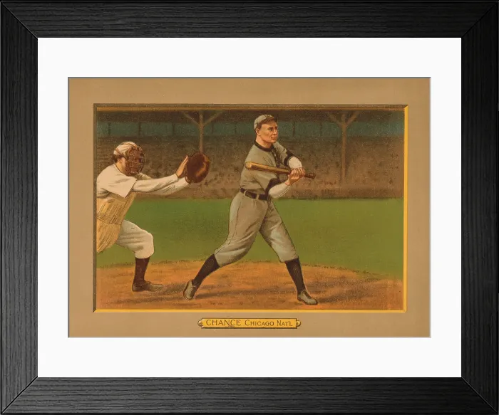 Framed Print : Baseball Card Titled Chance - Chicago Nat'l Framed Print : Baseball Card Titled Chance - Chicago Nat'l