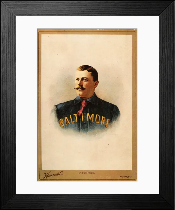 Framed Print : Wilbert Robinson Card Framed Print : Wilbert Robinson Card