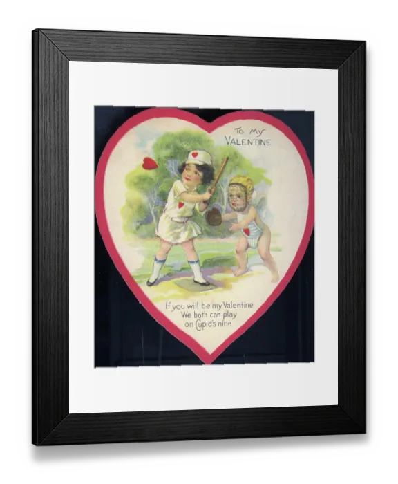 Framed Print : An Old-Fashioned Valentine's Day Card Framed Print : An Old-Fashioned Valentine's Day Card