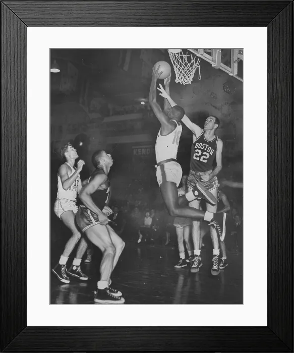 Framed Print : Earl Lloyd Shooting A Basket Framed Print : Earl Lloyd Shooting A Basket