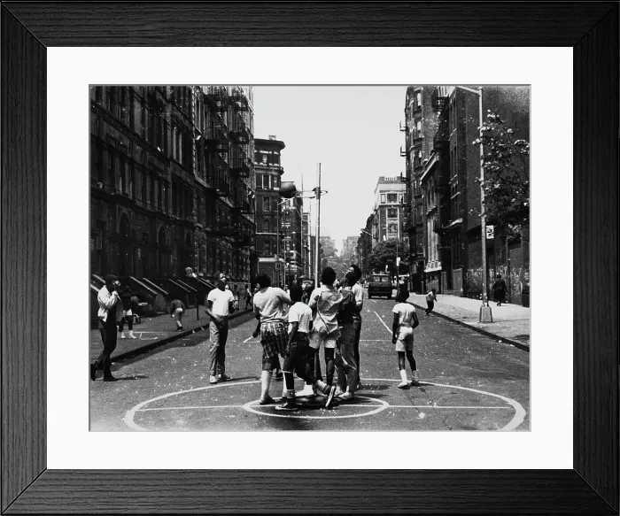 Framed Print : Playing Basketball