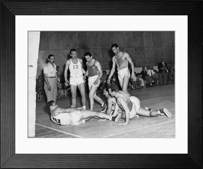 Framed Print : 1952 Summer Olympics - Basketball Framed Print : 1952 Summer Olympics - Basketball