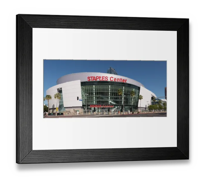 Framed Print : The Staples Center sports arena, home of the Los Angeles Lakers and Clippers professional basketball Framed Print : The Staples Center sports arena, home of the Los Angeles Lakers and Clippers professional basketball