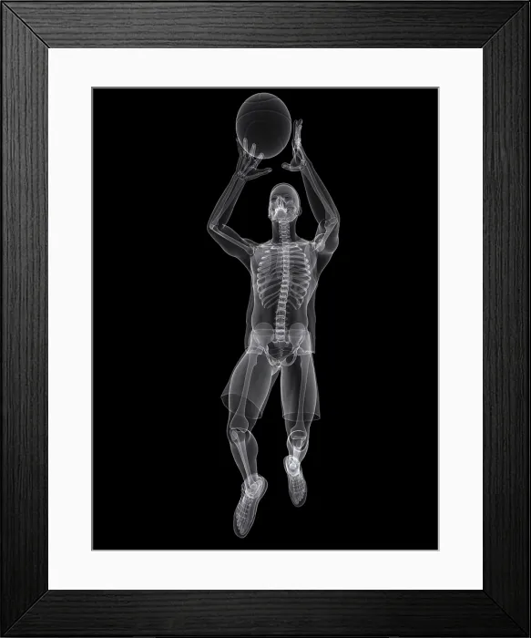 Framed Print : Basketball player, artwork Framed Print : Basketball player, artwork