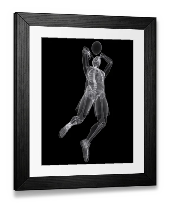 Framed Print : Basketball player, artwork