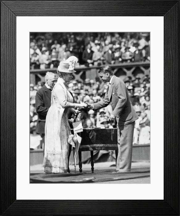 Framed Print : KIng And Queen At Wimbledon Framed Print : KIng And Queen At Wimbledon