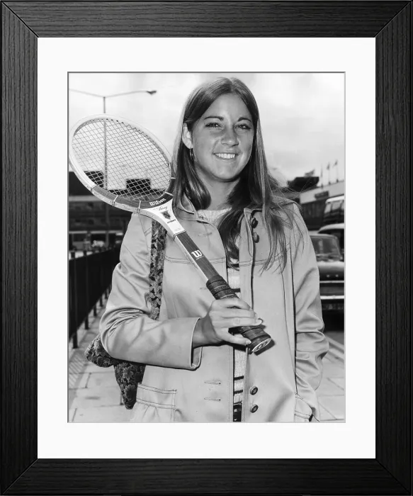 Framed Print : Chris Evert Framed Print : Chris Evert