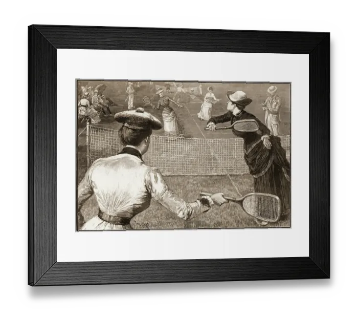 Framed Print : Tennis Game Framed Print : Tennis Game
