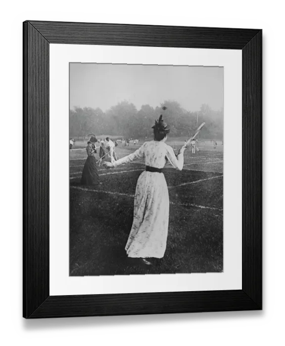 Framed Print : Tennis In Central Park, 1904 Framed Print : Tennis In Central Park, 1904