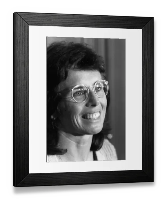Framed Print : Billie Jean King Framed Print : Billie Jean King