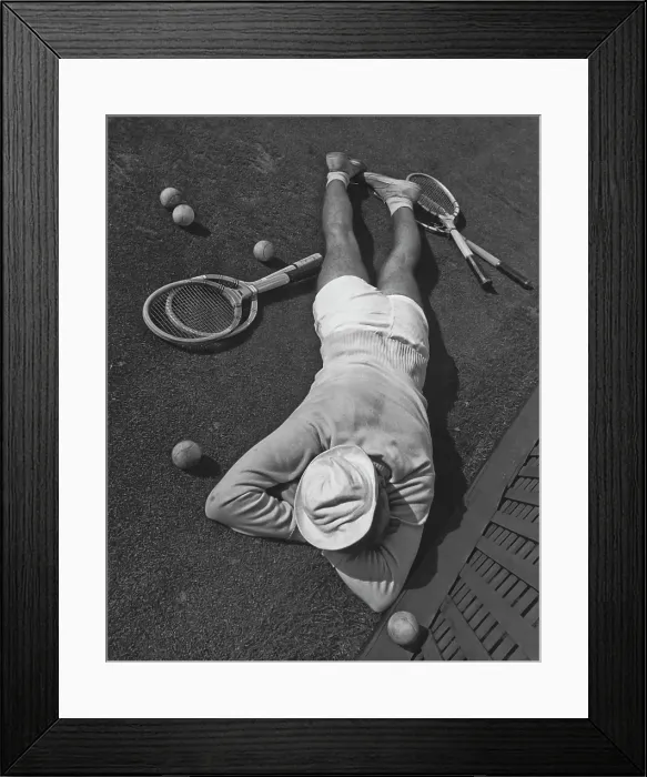 Framed Print : A Tough Game Of Tennis