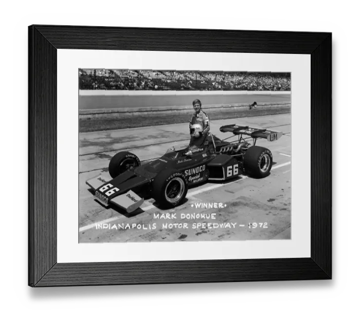 Framed Print : Indy 500 Winner Mark Donohue Framed Print : Indy 500 Winner Mark Donohue
