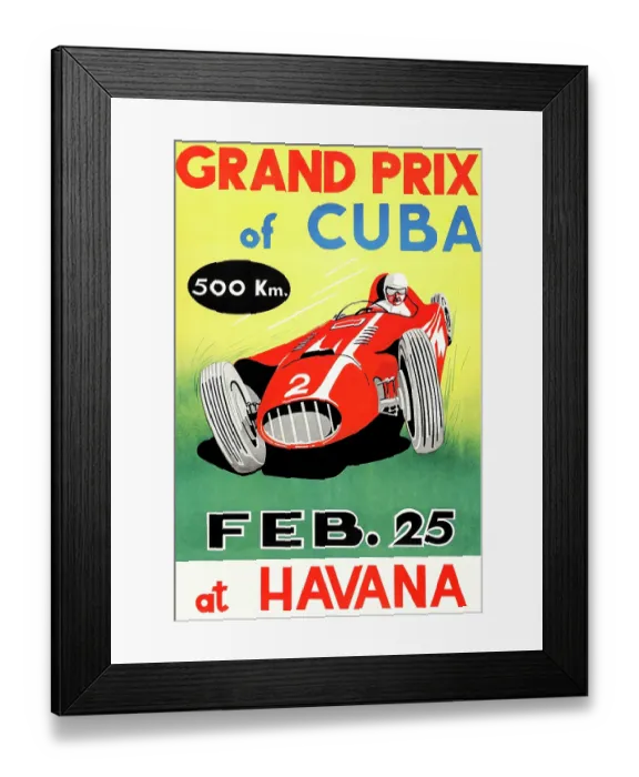 Framed Print : Grand Prix of Cuba 1958 Framed Print : Grand Prix of Cuba 1958