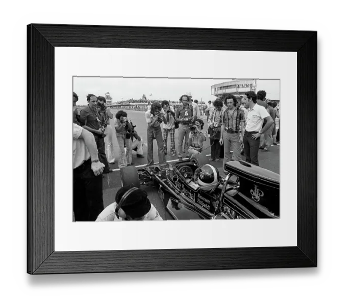 Framed Print : Journalists Photograph Emerson Fittipaldi At The Argentine Grand Prix Framed Print : Journalists Photograph Emerson Fittipaldi At The Argentine Grand Prix