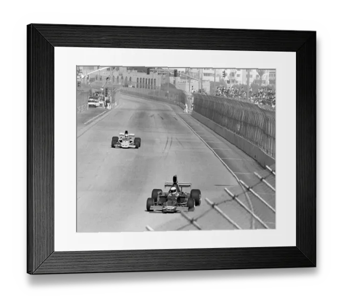Framed Print : Racers at Inaugural Grand Prix of Long Beach 1975 Framed Print : Racers at Inaugural Grand Prix of Long Beach 1975
