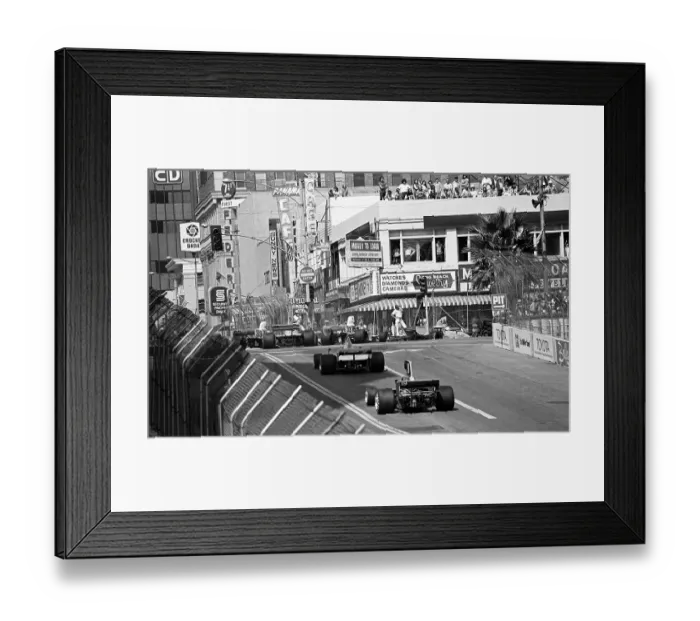 Framed Print : Street Races at Inaugural Grand Prix of Long Beach 1975 Framed Print : Street Races at Inaugural Grand Prix of Long Beach 1975