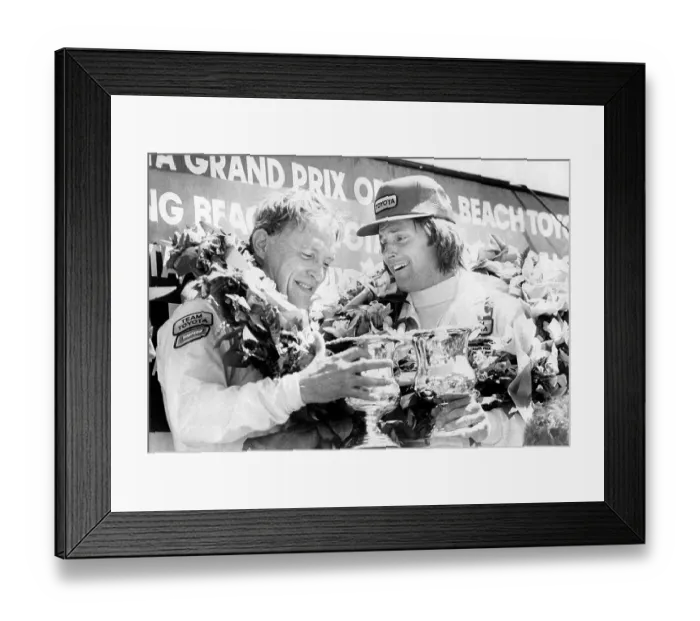Framed Print : Gurney & Jenner In Winner's Circle Framed Print : Gurney & Jenner In Winner's Circle