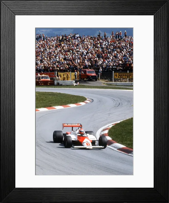Framed Print : Niki Lauda at Zeltweg 1983 Framed Print : Niki Lauda at Zeltweg 1983