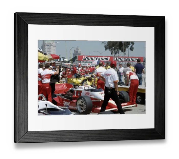 Framed Print : Race Pits along Shoreline Drive at Long Beach Grand Prix Race 1985 Framed Print : Race Pits along Shoreline Drive at Long Beach Grand Prix Race 1985