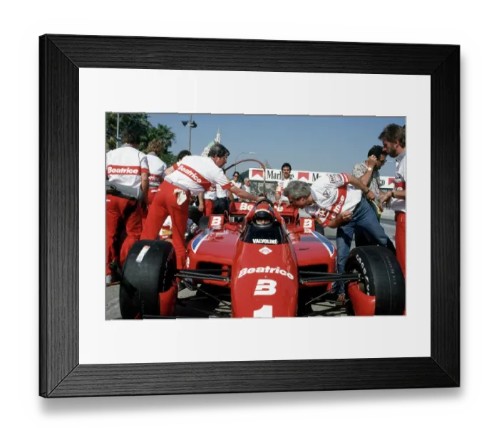 Framed Print : Mario Andretti at Toyota Long Beach Grand Prix Race 1985 Framed Print : Mario Andretti at Toyota Long Beach Grand Prix Race 1985